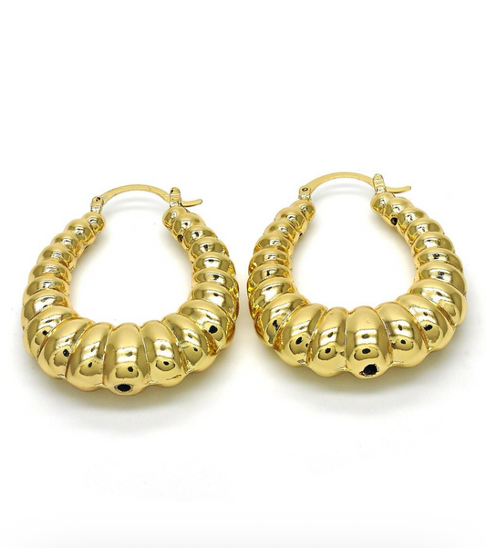 Golden Bloom Hoops