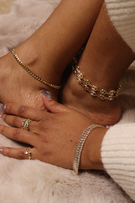 Mariner Luxe Puff Anklet